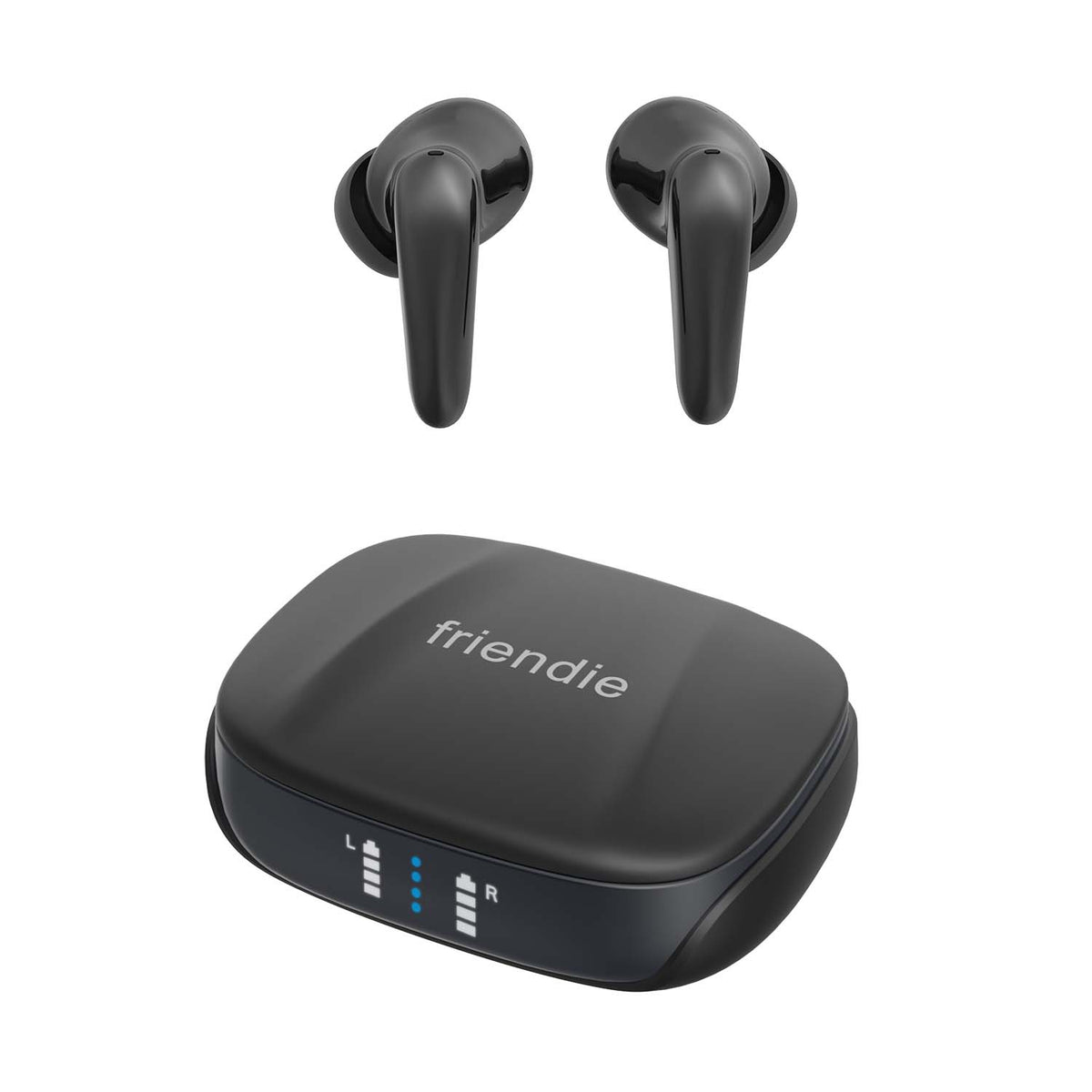 Friendie AIR Focus ANC · Auriculares sem Fios com Cancelamento de Ruído · Preto Mate