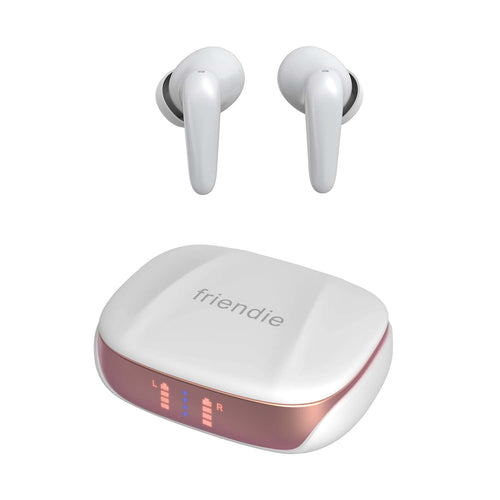 Friendie AIR Focus ANC · Auriculares sem Fios com Cancelamento de Ruído · Branco Pérola
