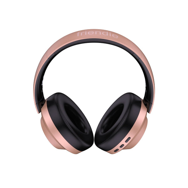 Friendie AIR PRO 5 ANC · Auscultadores sem Fios com Cancelamento de Ruído · Rose Gold