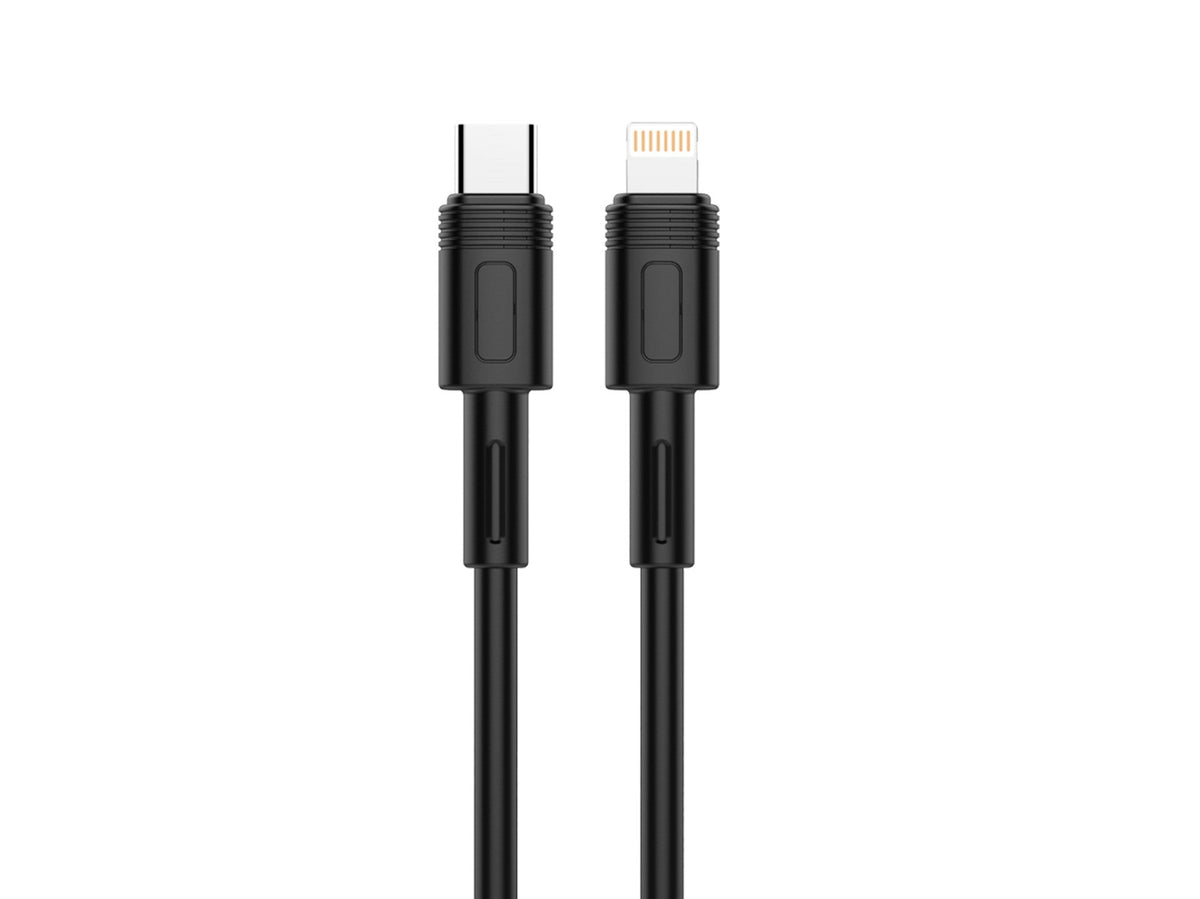 Techancy Cabo USB-C para Lightning PD 30W · 1,5 m · Preto