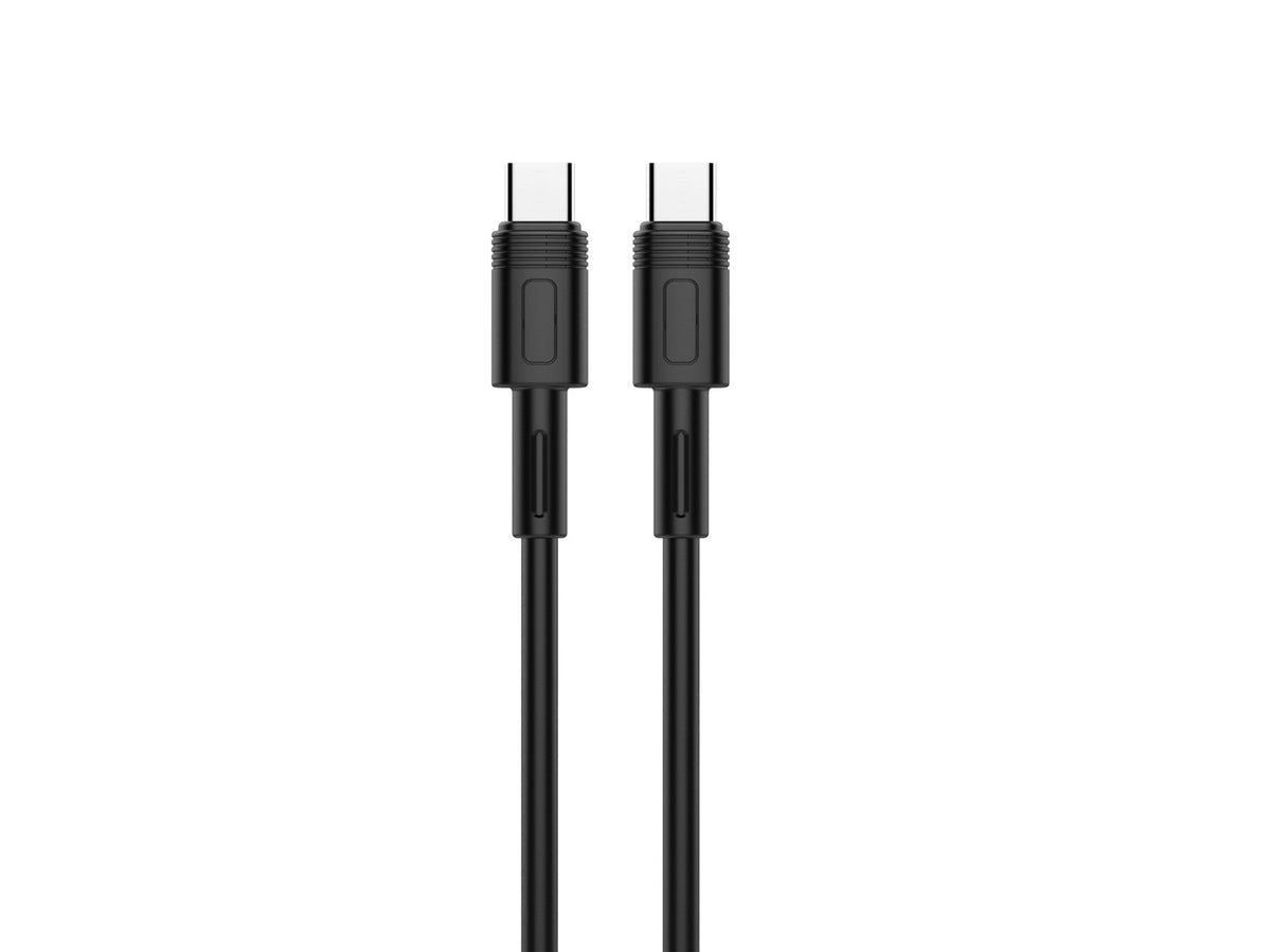 Techancy Cabo USB-C para USB-C PD 60W · 1,5 m · Preto
