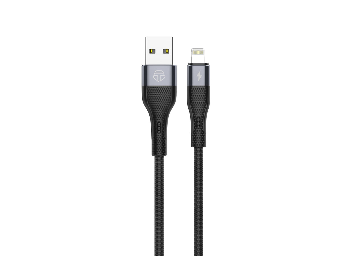 Techancy Cabo USB-A para Lightning 3,1A · Preto
