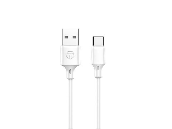 Techancy Cabo USB-A para USB-C 2,4A · 1 m · Branco